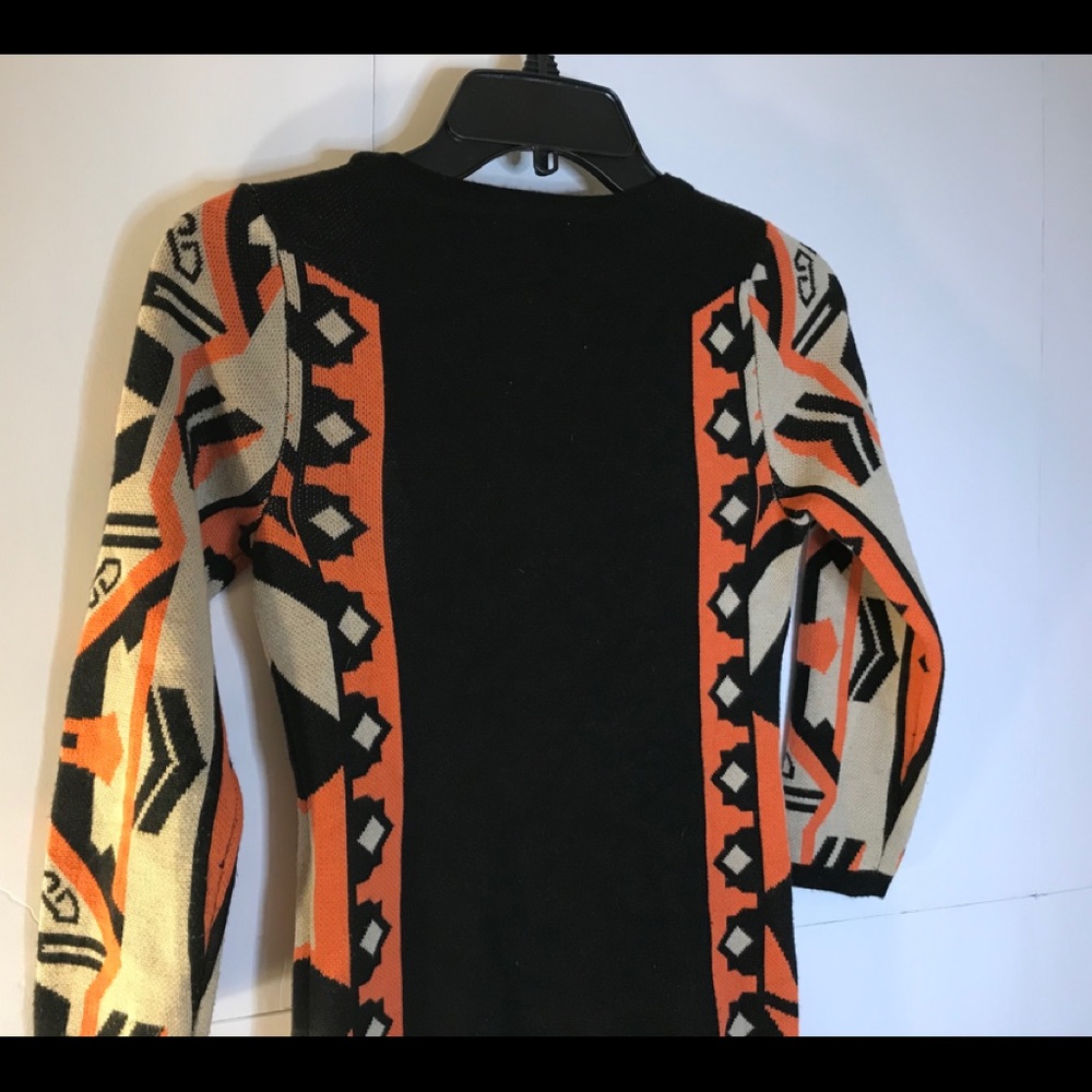 T/O Tribal Sweaters Aztec Print  Sweater Dress  XS - Picture 6 of 8